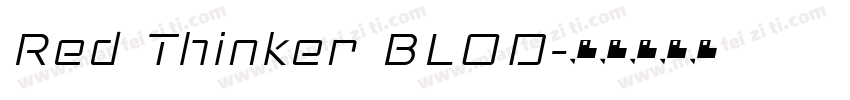 Red Thinker BLOD字体转换